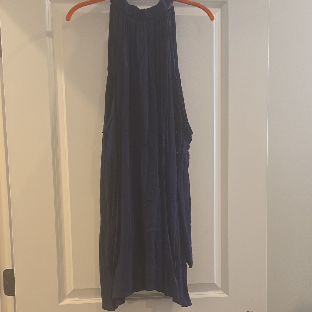 Charlotte Russe Navy Backless Dress